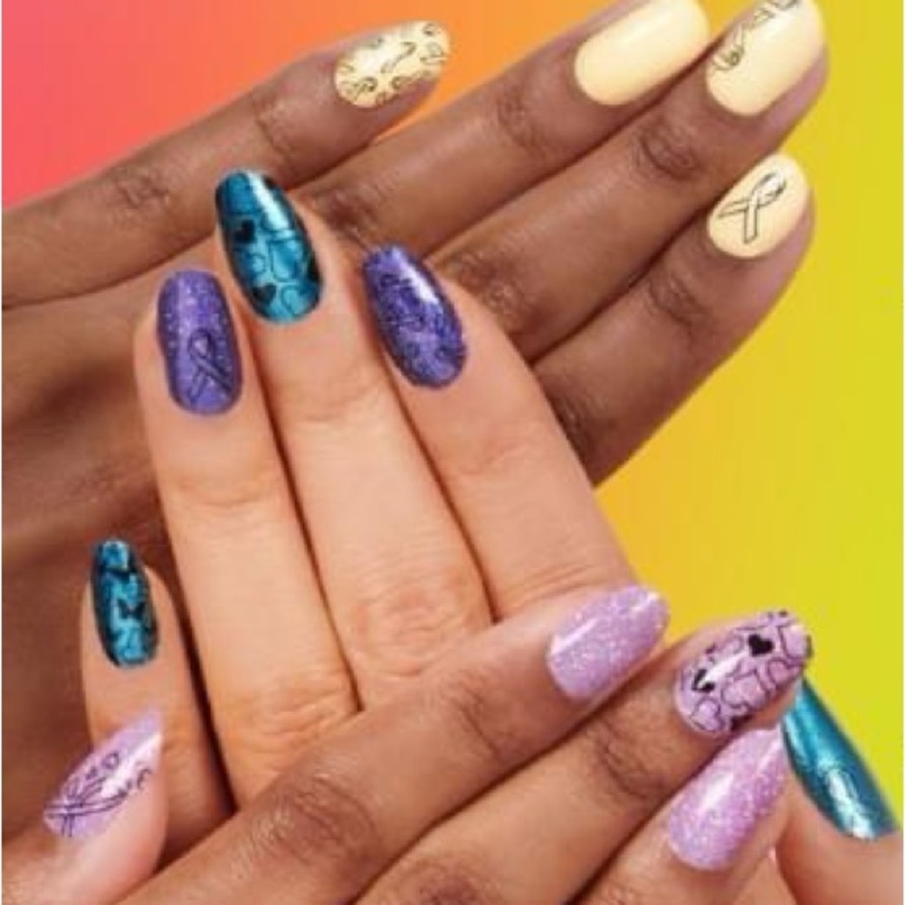 5/$25 color street nail wrap butterflies hearts for the cause ribbon awareness - Picture 5 of 6